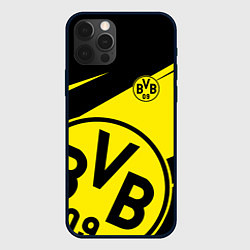 Чехол для iPhone 12 Pro BORUSSIA BVB 09 LOGO, цвет: 3D-черный
