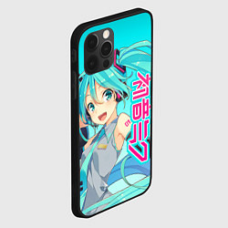Чехол для iPhone 12 Pro Hatsune Miku Мику Хацунэ, цвет: 3D-черный — фото 2