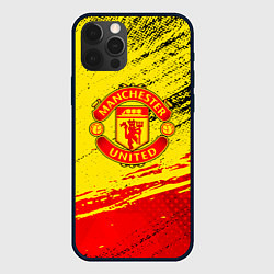 Чехол для iPhone 12 Pro Manchester United Футбольный клуб, цвет: 3D-черный