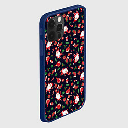Чехол для iPhone 12 Pro Christmas Santa, цвет: 3D-тёмно-синий — фото 2