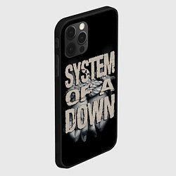 Чехол для iPhone 12 Pro System of a Down, цвет: 3D-черный — фото 2