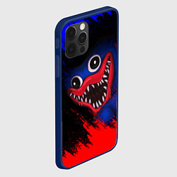 Чехол для iPhone 12 Pro Huggy Wuggy: Red Rage, цвет: 3D-тёмно-синий — фото 2