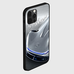 Чехол для iPhone 12 Pro Mercedes-Benz EQ Silver Arrow Concept, цвет: 3D-черный — фото 2