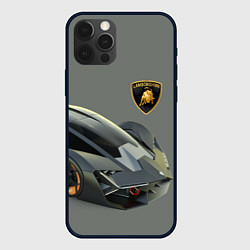 Чехол для iPhone 12 Pro Lamborghini concept 2020, цвет: 3D-черный