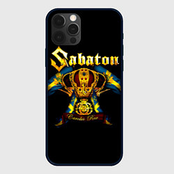 Чехол для iPhone 12 Pro Carolus Rex - Sabaton, цвет: 3D-черный