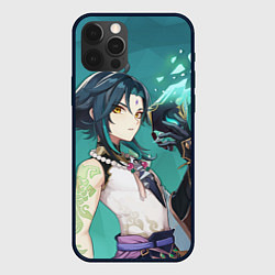 Чехол для iPhone 12 Pro Genshin Impact Xiao Сяо, цвет: 3D-черный