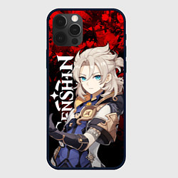 Чехол для iPhone 12 Pro ГЕНШИН ИМПАКТ АЛЬБЕДО GENSHIN IMPACT ALBEDO, цвет: 3D-черный