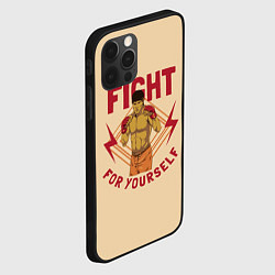 Чехол для iPhone 12 Pro FIGHT FOR YOURSELF, цвет: 3D-черный — фото 2