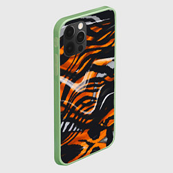 Чехол для iPhone 12 Pro Окрас тигра, цвет: 3D-салатовый — фото 2