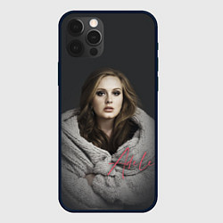 Чехол для iPhone 12 Pro Фото Адель, цвет: 3D-черный