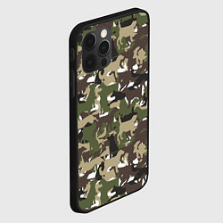 Чехол для iPhone 12 Pro Камуфляж из Собак Camouflage, цвет: 3D-черный — фото 2