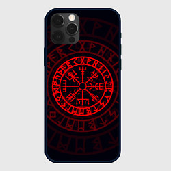 Чехол для iPhone 12 Pro Красный Вегвизир, цвет: 3D-черный