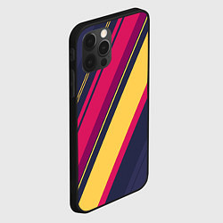 Чехол для iPhone 12 Pro Геометрический Строй, цвет: 3D-черный — фото 2