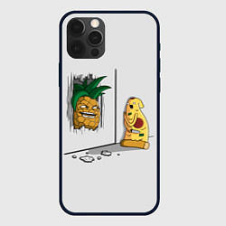 Чехол для iPhone 12 Pro HERES PINEAPPLE!, цвет: 3D-черный