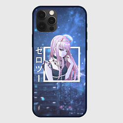 Чехол для iPhone 12 Pro Zero Two в платье, Darling in the Franxx, цвет: 3D-черный