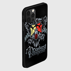Чехол для iPhone 12 Pro Darkest Dungeon герб, цвет: 3D-черный — фото 2