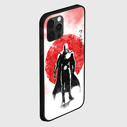 Чехол для iPhone 12 Pro Сайтама красный дым One Punch-Man, цвет: 3D-черный — фото 2