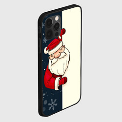 Чехол для iPhone 12 Pro Привет Дед Мороз, цвет: 3D-черный — фото 2