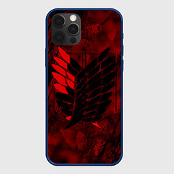 Чехол для iPhone 12 Pro Атака Титанов Неоновый 2022, цвет: 3D-тёмно-синий