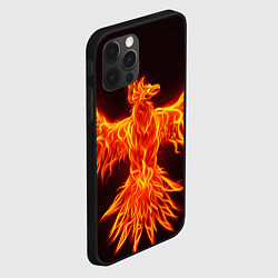 Чехол для iPhone 12 Pro ОГНЕННЫЙ ФЕНИКС FIRE PHOENIX, цвет: 3D-черный — фото 2
