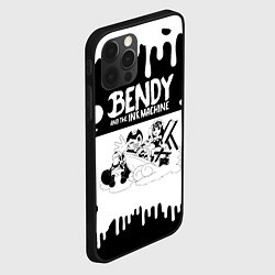 Чехол для iPhone 12 Pro БЕНДИ И АЛИСА BENDY AND THE INK MACHINE, цвет: 3D-черный — фото 2