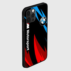 Чехол для iPhone 12 Pro BMW Логотип Узор, цвет: 3D-черный — фото 2