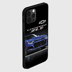 Чехол для iPhone 12 Pro Chevrolet Camaro ZL1 Motorsport, цвет: 3D-черный — фото 2