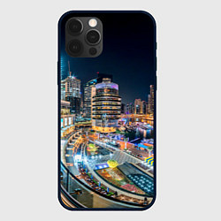 Чехол для iPhone 12 Pro Дубай Марина, цвет: 3D-черный