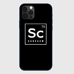 Чехол для iPhone 12 Pro SC - SARCASM 75 САРКАЗМ, цвет: 3D-черный