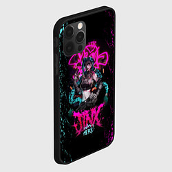 Чехол для iPhone 12 Pro JINX ARCANE LEAGUE OF LEGENDS, КРАСКИ, цвет: 3D-черный — фото 2