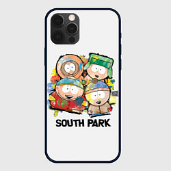 Чехол для iPhone 12 Pro South Park - Южный парк краски, цвет: 3D-черный