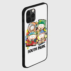 Чехол для iPhone 12 Pro South Park - Южный парк краски, цвет: 3D-черный — фото 2