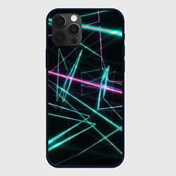 Чехол для iPhone 12 Pro Лазерная композиция, цвет: 3D-черный