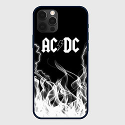Чехол для iPhone 12 Pro ACDC Fire, цвет: 3D-черный