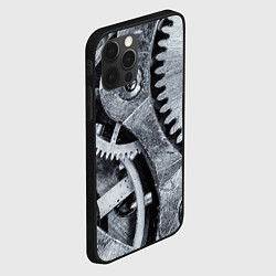 Чехол для iPhone 12 Pro Стальные шестерёнки, цвет: 3D-черный — фото 2