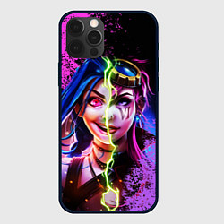 Чехол для iPhone 12 Pro Arcane League Of Legends JINX AND VI, цвет: 3D-черный