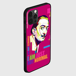 Чехол для iPhone 12 Pro Salvador Dali: I am just not normal, цвет: 3D-черный — фото 2