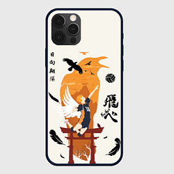 Чехол для iPhone 12 Pro Волейбол Fly High Hinata, цвет: 3D-черный