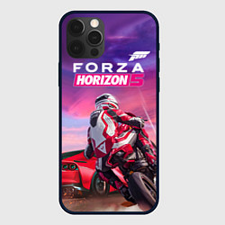 Чехол для iPhone 12 Pro Forza Horizon 5 - sports car and bike, цвет: 3D-черный