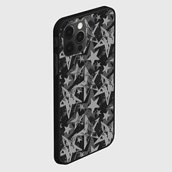 Чехол для iPhone 12 Pro Gray Star, цвет: 3D-черный — фото 2