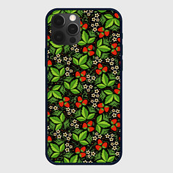 Чехол для iPhone 12 Pro Русское Народное Искусство - хохлома, цвет: 3D-черный