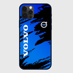 Чехол для iPhone 12 Pro Volvo - Градиент, цвет: 3D-черный