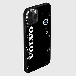 Чехол для iPhone 12 Pro Volvo капли и брызги красок, цвет: 3D-черный — фото 2