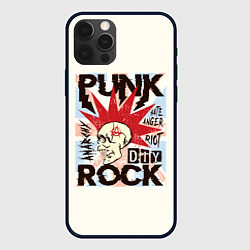 Чехол для iPhone 12 Pro Punk Rock Панк, цвет: 3D-черный