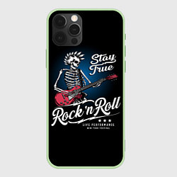 Чехол для iPhone 12 Pro Rock-n-Roll Punk, цвет: 3D-салатовый