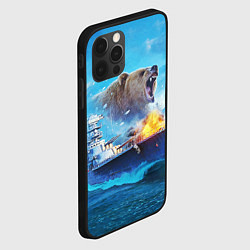 Чехол для iPhone 12 Pro Медведь ВМФ, цвет: 3D-черный — фото 2