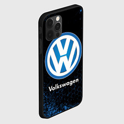 Чехол для iPhone 12 Pro Volkswagen - Объемный, цвет: 3D-черный — фото 2