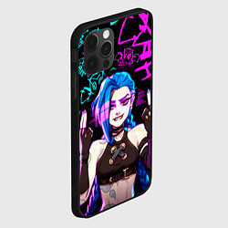 Чехол для iPhone 12 Pro JINX ДЖИНКС NEON PATTERN, цвет: 3D-черный — фото 2