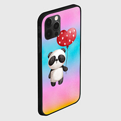 Чехол для iPhone 12 Pro Маленькая панда с сердечком, цвет: 3D-черный — фото 2