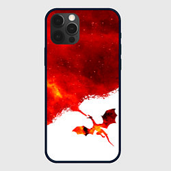 Чехол для iPhone 12 Pro ДЫХАНИЕ ЗВЕЗДНОГО ДРАКОНА DRAGON FIRE, цвет: 3D-черный